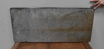 Petite Table Console en Placage de Ronce d'Acajou, goût Directoire - 1ère partie du XIXe