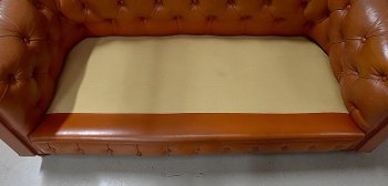 Divano Chesterfield in pelle - Fine XIX secolo