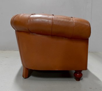 Divano Chesterfield in pelle - Fine XIX secolo