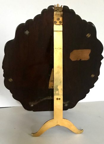 Miroir de table en bronze doré héraldique Circa 1880