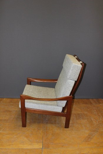 Coppia di poltrone danesi in teak, circa 1970