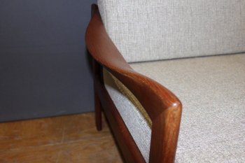 Coppia di poltrone danesi in teak, circa 1970