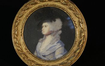 Miniatura del XIX secolo Pittura su avorio