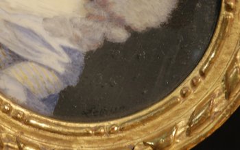 Miniatura del XIX secolo Pittura su avorio