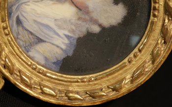 Miniatura del XIX secolo Pittura su avorio
