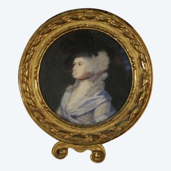 Miniatura del XIX secolo Pittura su avorio