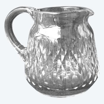 Schöner Wasserkrug aus klarem Kristall BACCARAT (ref D 0113)