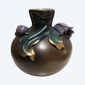 Jugendstil SARREGUEMINES Vase