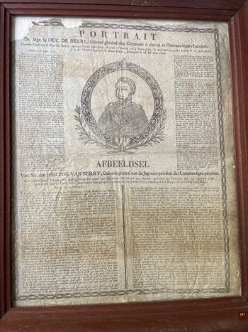 Dutch Poster Of The Death Of The Duke Of Berry