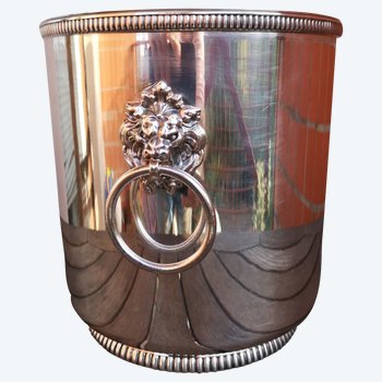 Lovely champagne bucket in silver metal Félix frères