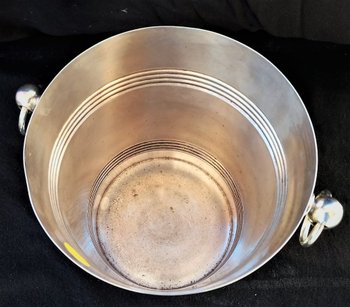 Champagne bucket in silver metal Biarritz Orfèvrerie Christofle model (ref MA 0622)