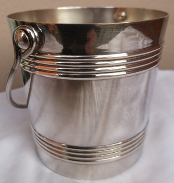 Complete silver-plated ice bucket (ref D 0143)