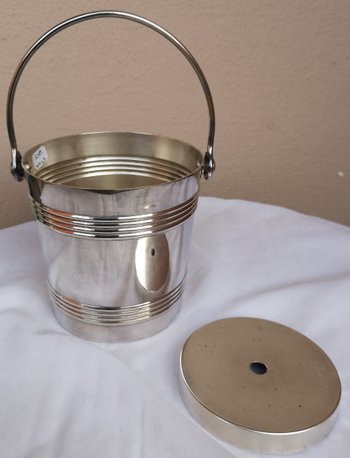 Complete silver-plated ice bucket (ref D 0143)
