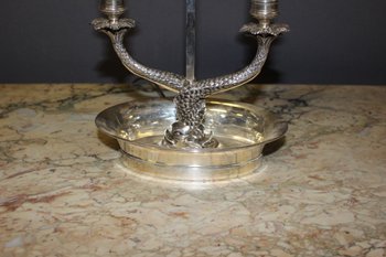 Lampada per borsa dell'acqua calda in bronzo argentato