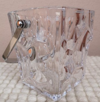 Seau à glace vintage en cristal signé Sèvres (réf D 0148)