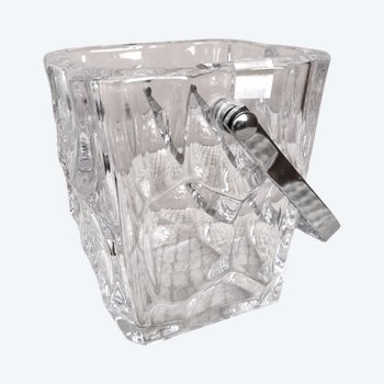 Vintage crystal ice bucket signed Sèvres (ref D 0148)