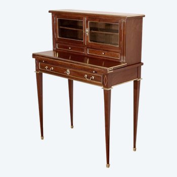 Bonheur-du-Jour in mahogany, Louis XVI style - Mid 19th century