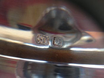 Champagne bucket in the shape of Medici in silver metal with gadroon pattern
