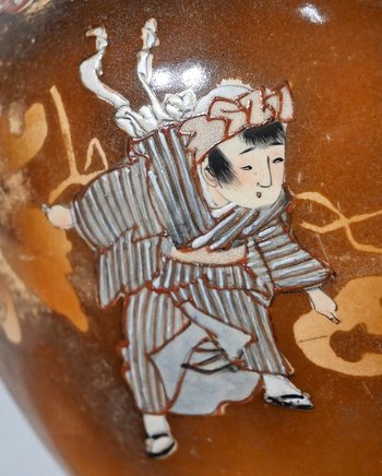 Important Porcelain Cache-pot, Japan - Late 19th century