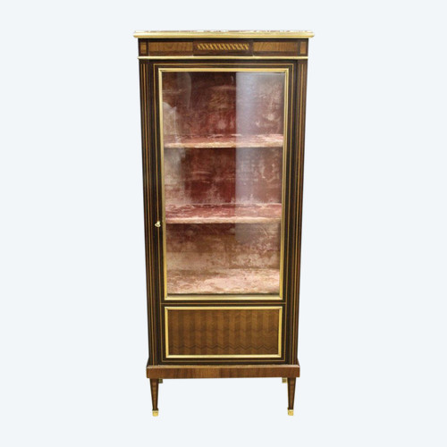 Louis XVI Style Marquetry Display Case