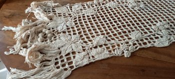 Embroidered table runner XIXth century