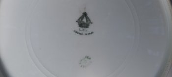 Teller aus Limoges-Porzellan 1920