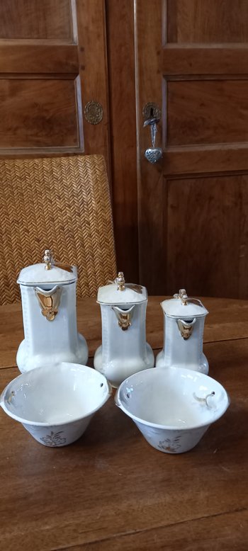 Service à café Toi et Moi en porcelaine de Limoges XXème