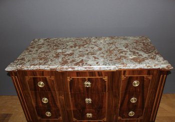 Cassettiera Svizzera Luigi XVI In Noce Fine XVIII Secolo