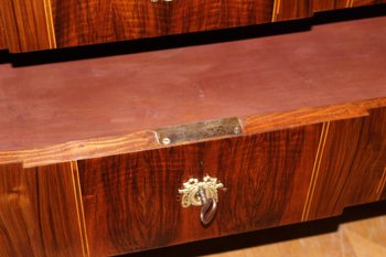 Cassettiera Svizzera Luigi XVI In Noce Fine XVIII Secolo