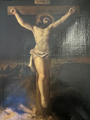 Religiöse Ölgemälde Die Kreuzigung Jesus Christus