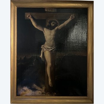 Peinture sur huile religieuse La Crucifixion Jesus Christ