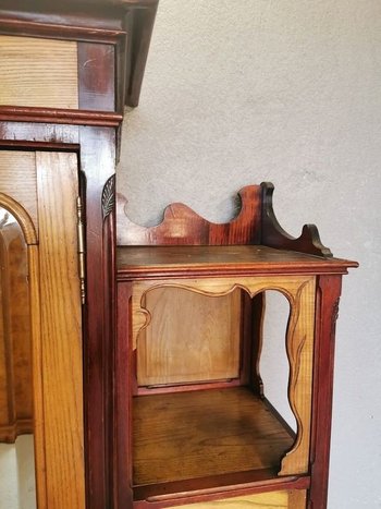 Jugendstil-Schrank Ecole de Nancy "Aux Pavots" (Mohnblumen)