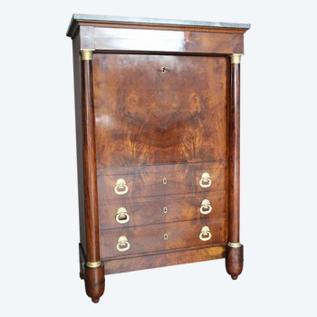 Empire Secretary In Walnut early XIX