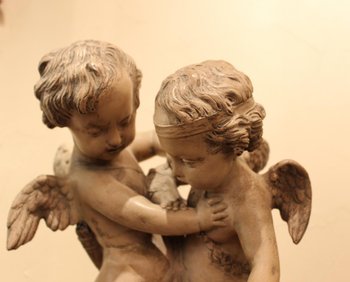 Scultura Angelot in terracotta