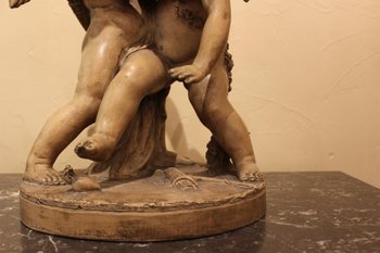 Scultura Angelot in terracotta