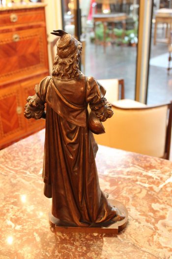 Scultura di un suonatore di mandolino di Bouret