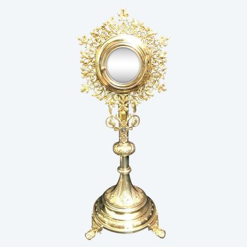 19th century vermeil monstrance