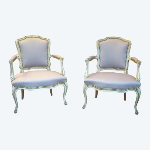 Pair De Cabriolets Louis XV