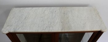 Vitrine Toutes Faces en Acajou massif, style Louis XVI – Fin XIXe