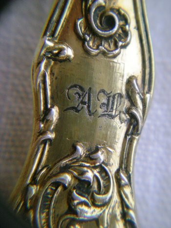 12 cuillères café/dessert en vermeil monogramme minerve Orfvèvre CH.BUZOT XIXème (réf D 0094)