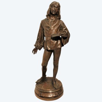 Bronze auf drehbarem Sockel signiert Friedrich Beer fondeurs Susse frères Paris XIX.