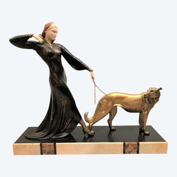 Sculpture chryséléphantine  époque art déco