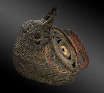 MASCHERA SANA chiamata Baba Tagwa - Cultura Abelam, regione del Sepik, Papua Nuova Guinea - Prima metà del XX secolo