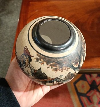 Vase - Steinzeug Aus Ciboure - R.F- M. David- Um 1950