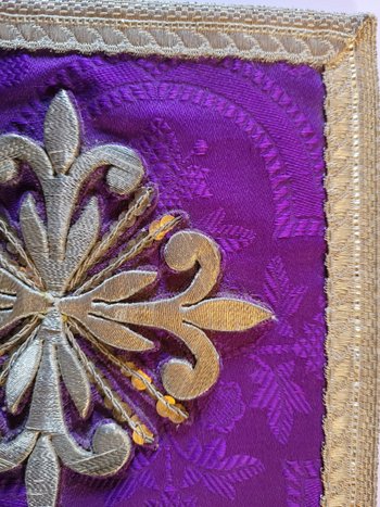 Pâle ancien brodé, époque fin XIXe siècle