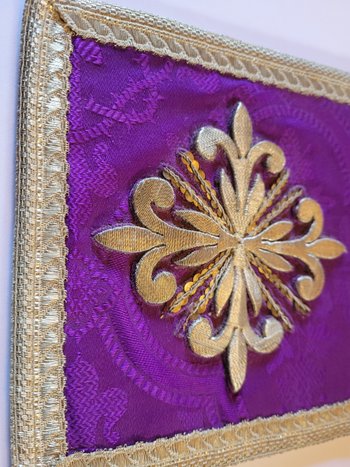 Pâle ancien brodé, époque fin XIXe siècle