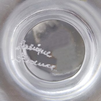 1970 Superbe ensemble de fumeurs par Lalique. Signé en bas. Fabriqué en France