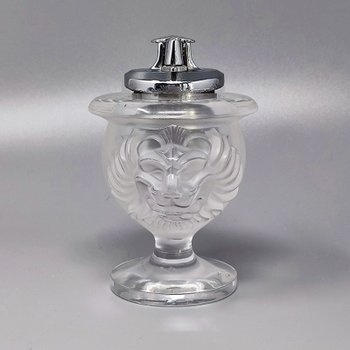 1970 Superbe ensemble de fumeurs par Lalique. Signé en bas. Fabriqué en France