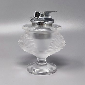 1970 Superbe ensemble de fumeurs par Lalique. Signé en bas. Fabriqué en France