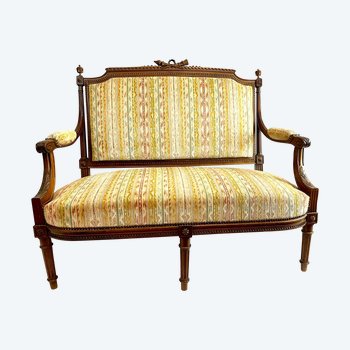 Canapé banquette style Louis XVI